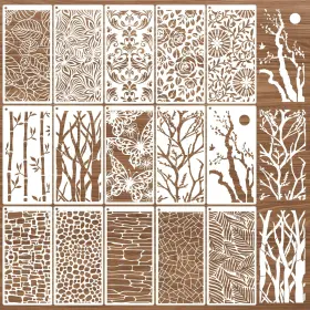 STENCIL-016B8448 AFRITEE Pack Painting Wood STENCIL-016B8448 AFRITEE Pack Painting Wood
