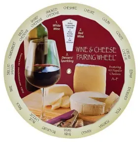 6137 FRANMARA Complementary Wines Cheeses Pairing Wheel #2