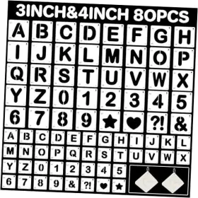094904042617 GRETION Letter Stencilspcs Alphabet Stencils 094904042617 GRETION Letter Stencilspcs Alphabet Stencils
