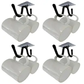 793101715194 HUANGLUTREE Auxphome Adhesive Cup Hooks Cabinet 793101715194 HUANGLUTREE Auxphome Adhesive Cup Hooks Cabinet