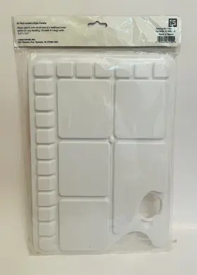 089241811125 LOEW CORNELL Oblong Artist Paint Mixing Palette #2