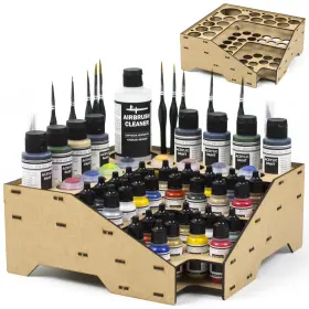 FBA-PR-2-1 PROSCALE Corner Paint Rack Organizer Art Desk