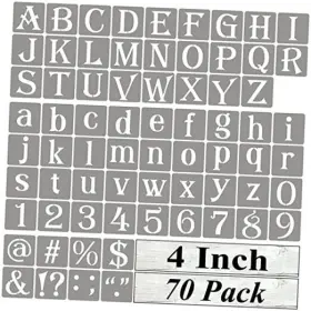 1029 REOLAN Alphabet Letter Stencils Painting Pack