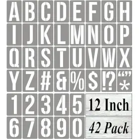 1101.2 REOLAN Alphabet Letter Stencils Painting Pack #2