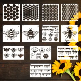 663568 YUANAN Bee Stencils Rectangle Square 663568 YUANAN Bee Stencils Rectangle Square