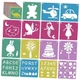 48 PCS Stencils for Kids, Komezen 8 Inches Large Chalk Stencils for Crafts 48 PCS Stencils for Kids, Komezen 8 Inches Large Chalk Stencils for Crafts