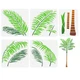 FINGERINSPIRE 11.8x11.8 inch (leaves) and 11.7x8.3 (trunk), Palm Tree FINGERINSPIRE 11.8x11.8 inch (leaves) and 11.7x8.3 (trunk), Palm Tree