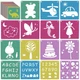 48 PCS Stencils for Kids, Komezen 8 Inches Large Chalk 8 inches, colors 48 PCS Stencils for Kids, Komezen 8 Inches Large Chalk 8 inches, colors