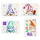 FINGERINSPIRE 4 PCS Peeping Gnomes Painting Stencil 8.3x11.7inch Reusable... FINGERINSPIRE 4 PCS Peeping Gnomes Painting Stencil 8.3x11.7inch Reusable...