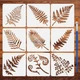FINGERINSPIRE 9 Pcs Fern Leaves Painting Stencil 5.9x5.9 inches (15x15cm) FINGERINSPIRE 9 Pcs Fern Leaves Painting Stencil 5.9x5.9 inches (15x15cm)
