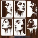 FINGERINSPIRE 4 Styles Woman Stencils 8.3x11.7 8.27 inches x 11.69 FINGERINSPIRE 4 Styles Woman Stencils 8.3x11.7 8.27 inches x 11.69