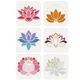 FINGERINSPIRE 6 Pcs Lotus Flower 5.9 inches x inches, FINGERINSPIRE 6 Pcs Lotus Flower 5.9 inches x inches,