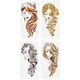 FINGERINSPIRE 4 Pcs Long Hair Woman Face Painting Large Stencil 11.8x5.9 PET ... FINGERINSPIRE 4 Pcs Long Hair Woman Face Painting Large Stencil 11.8x5.9 PET ...