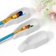 Magicfour Silicone Paint Brush Rest Holder for Watercolor Oil 3 Pcs, White 