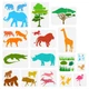FINGERINSPIRE 8.3x11.7 inches to 3.9x3.9 inches, African Animalss - 16 Pcs FINGERINSPIRE 8.3x11.7 inches to 3.9x3.9 inches, African Animalss - 16 Pcs