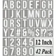 12 Inch Alphabet Letter Stencils for Painting - 42 Pack Letter and Number Ste...