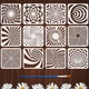 FINGERINSPIRE 12Pcs 3D Spatial Geometry Stencils for Painting with Brush, 20X20C FINGERINSPIRE 12Pcs 3D Spatial Geometry Stencils for Painting with Brush, 20X20C