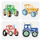 FINGERINSPIRE 4 Pcs Tractors Drawing Stencil 5.9x5.9 4 Styles FINGERINSPIRE 4 Pcs Tractors Drawing Stencil 5.9x5.9 4 Styles
