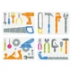 FINGERINSPIRE 4PCS Tool Painting Stencil 8.3x11.7inch Large Tools- 4 Pcs FINGERINSPIRE 4PCS Tool Painting Stencil 8.3x11.7inch Large Tools- 4 Pcs