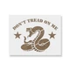 Don't Tread On Me Gadsden Flag Stencil - Template, 5"x6", White Don't Tread On Me Gadsden Flag Stencil - Template, 5"x6", White