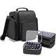 BAFASO Paint Case Hold 72 Bottles of 0.57 9.5 x 7.5 x 11.5 inches, Black BAFASO Paint Case Hold 72 Bottles of 0.57 9.5 x 7.5 x 11.5 inches, Black