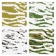 FINGERINSPIRE 3 Pcs Layered Tiger Stripe Camouflage FINGERINSPIRE 3 Pcs Layered Tiger Stripe Camouflage